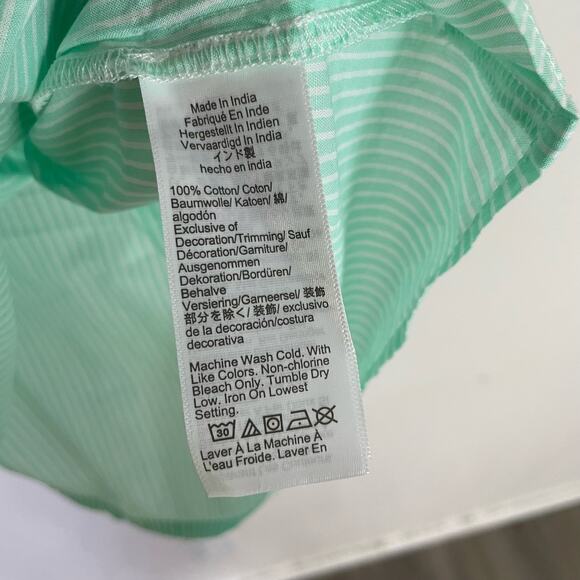 J Crew Cotton V Neck Short Sleeve Lightweight Top US Women's S New - Picture 5 of 6